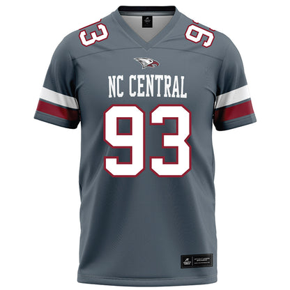NCCU - NCAA Football : Kenneth Royster - Grey Jersey