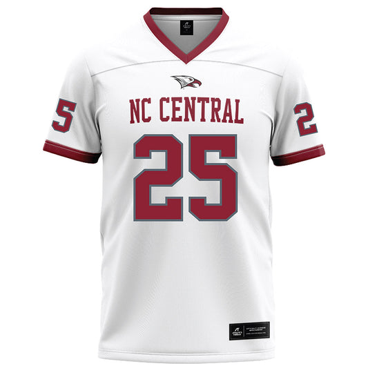 NCCU - NCAA Football : DJ Estes - White Jersey