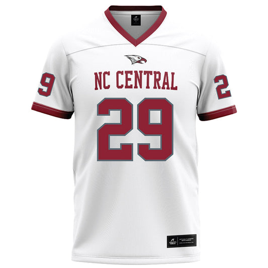 NCCU - NCAA Football : Jared Stephens - White Jersey