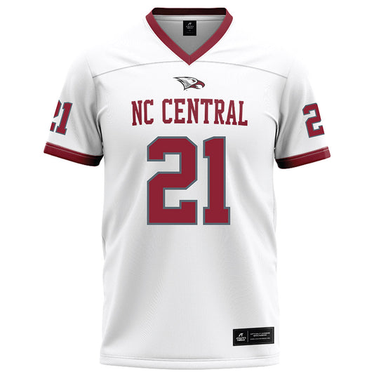 NCCU - NCAA Football : Joshua Pullen - White Jersey