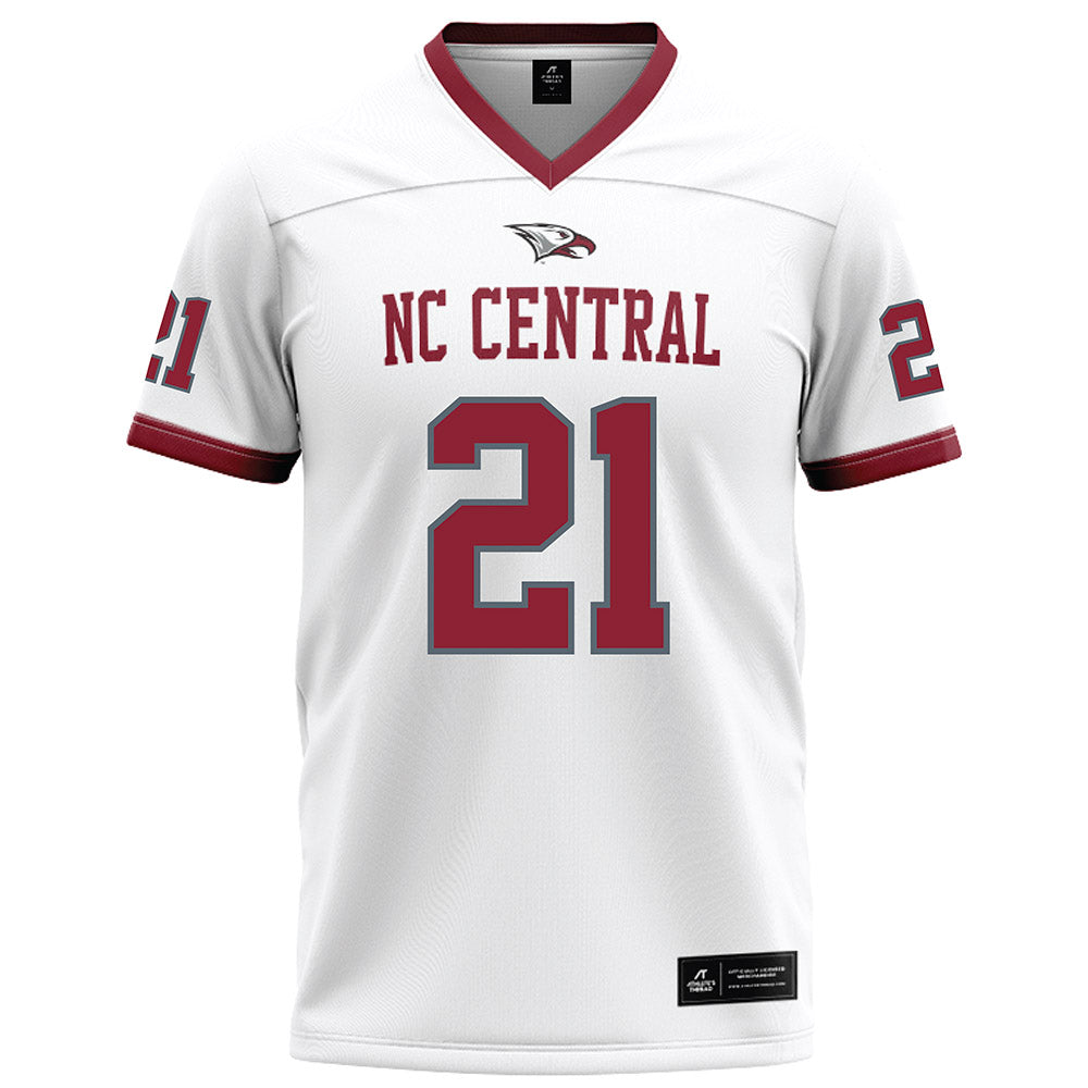 NCCU - NCAA Football : Joshua Pullen - White Jersey