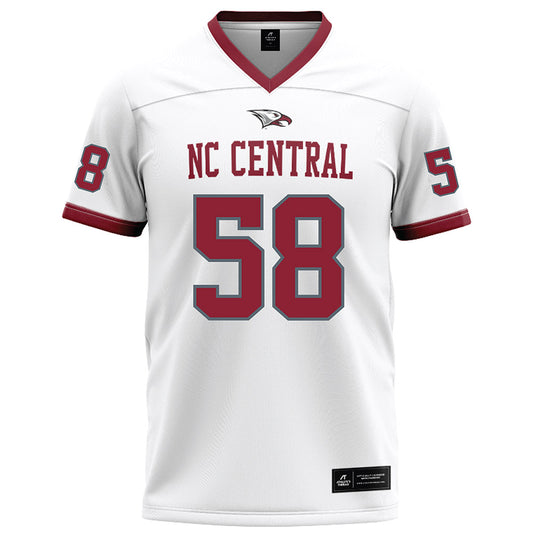 NCCU - NCAA Football : Samuel Katz - White Jersey