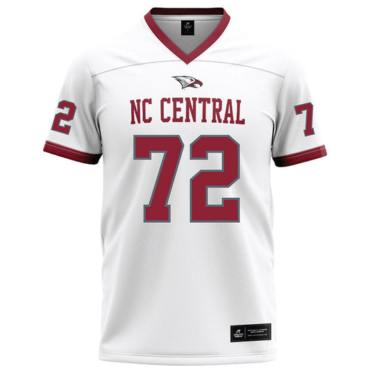 NCCU - NCAA Football : Larry Mounds Jr - White Jersey
