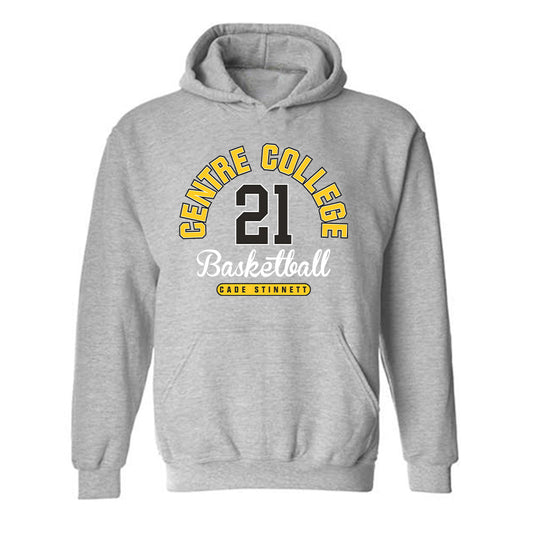 Centre College - NCAA Basketball : Cade Stinnett - Sport Grey Classic Fashion Hooded Sweatshirt