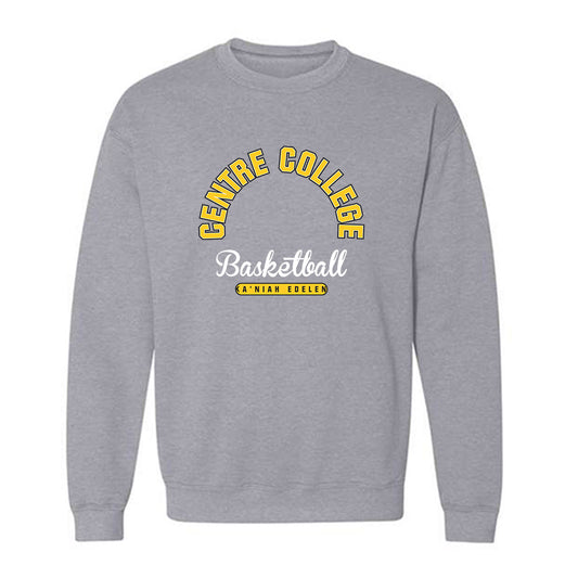 Centre College - NCAA Basketball : Ka'Niah Edelen - Grey Classic Fashion Shersey Sweatshirt