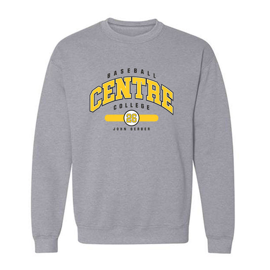 Centre College - NCAA Baseball : John Gerber - Sport Grey Classic Fashion Sweatshirt