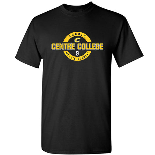 Centre College - NCAA Women's Soccer : Maggie Corbett - Black Classic Fashion Short Sleeve T-Shirt