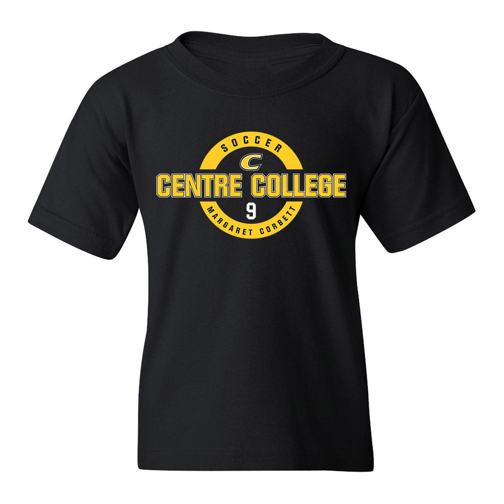 Centre College - NCAA Soccer : Margaret Corbett - Black Classic Fashion Youth T-Shirt