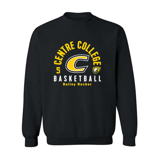 Centre College - NCAA Basketball : Bailey Rucker - Black Classic Fashion Sweatshirt