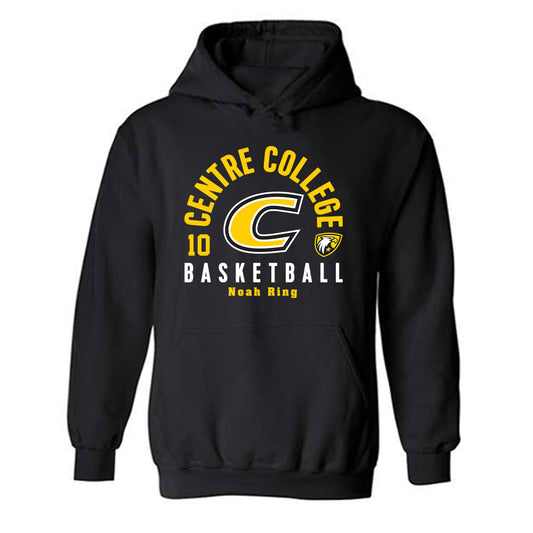 Centre College - NCAA Basketball : Noah Ring - Black Classic Fashion Hooded Sweatshirt