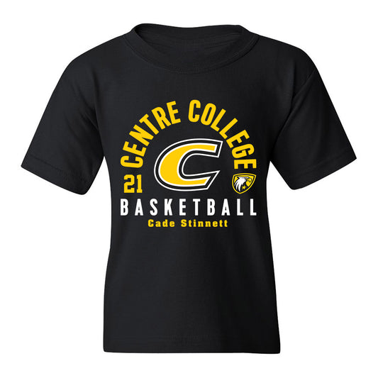 Centre College - NCAA Basketball : Cade Stinnett - Black Classic Fashion Youth T-Shirt