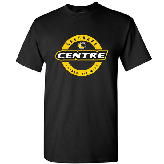 Centre College - NCAA Lacrosse : Andrew Dittmore - Black Classic Short Sleeve T-Shirt