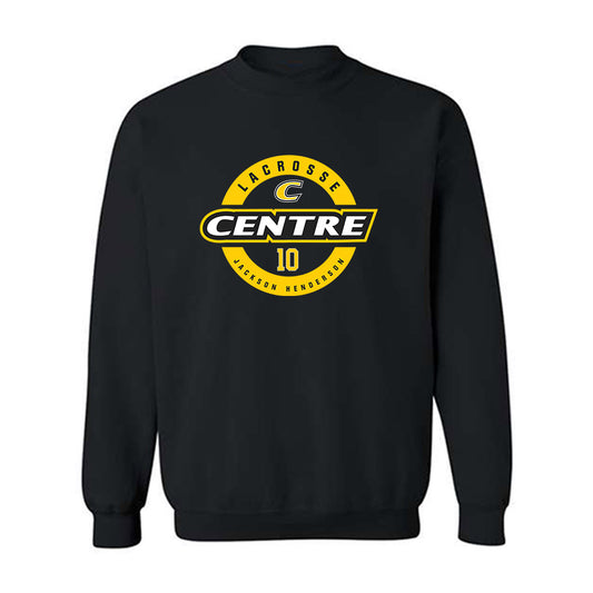 Centre College - NCAA Men's Lacrosse : Jackson Henderson - Black Classic Sweatshirt