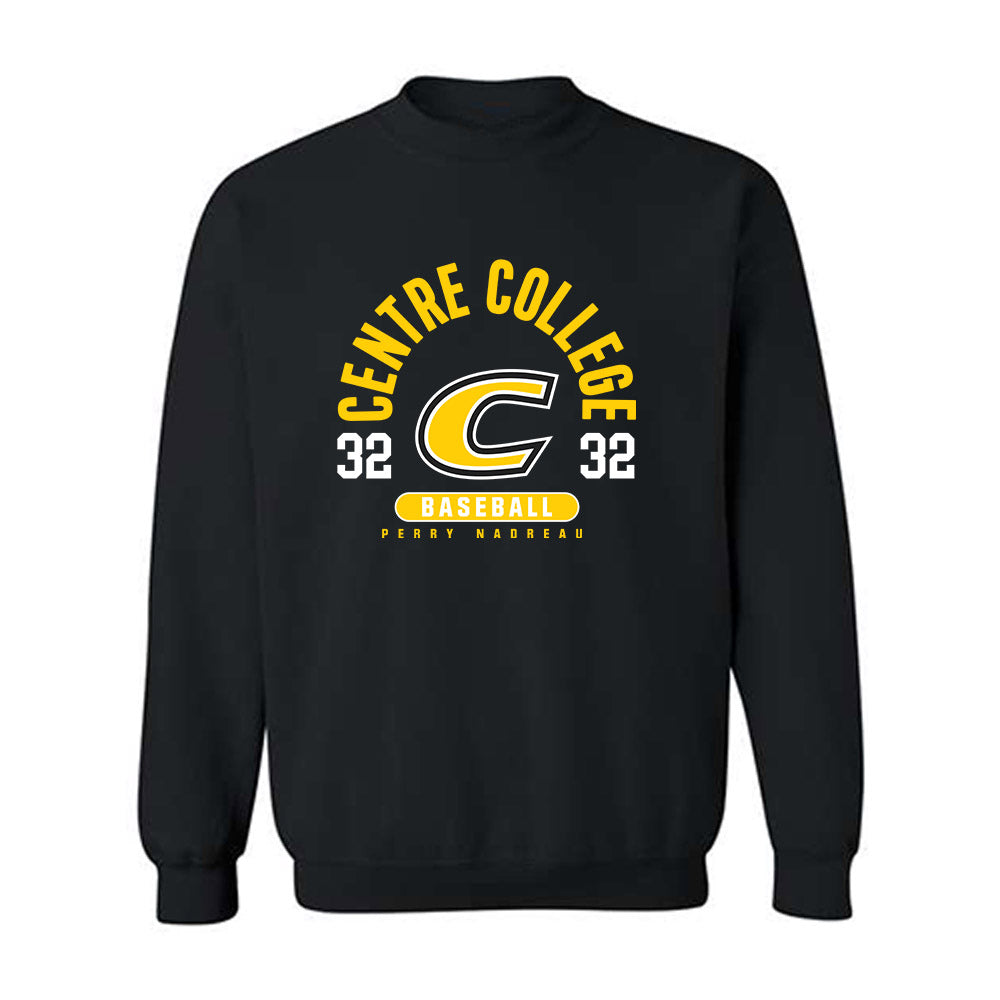 Centre College - NCAA Baseball : Perry Nadreau - Black Classic Fashion Sweatshirt