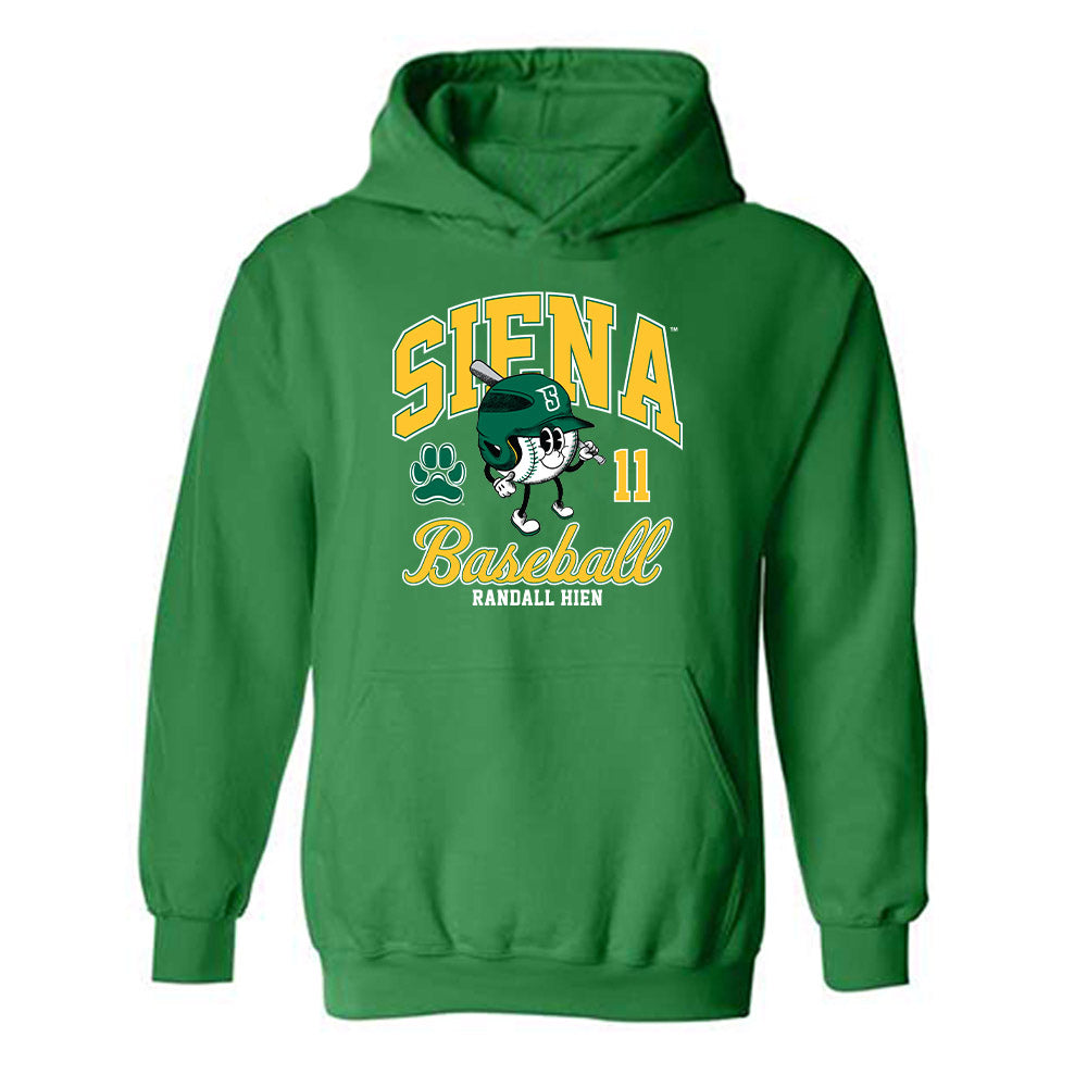 Siena - NCAA Baseball : Randall Hien - Hooded Sweatshirt Classic Fashion Shersey
