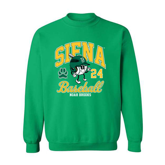 Siena - NCAA Baseball : Noah Brooks - Crewneck Sweatshirt Classic Fashion Shersey