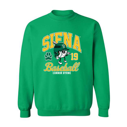 Siena - NCAA Baseball : Connor Byrne - Crewneck Sweatshirt Classic Fashion Shersey