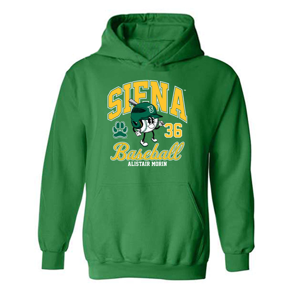 Siena - NCAA Baseball : Alistair Morin - Hooded Sweatshirt Classic Fashion Shersey
