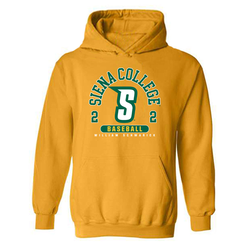 Siena - NCAA Baseball : William Schwarick - Hooded Sweatshirt Classic Fashion Shersey