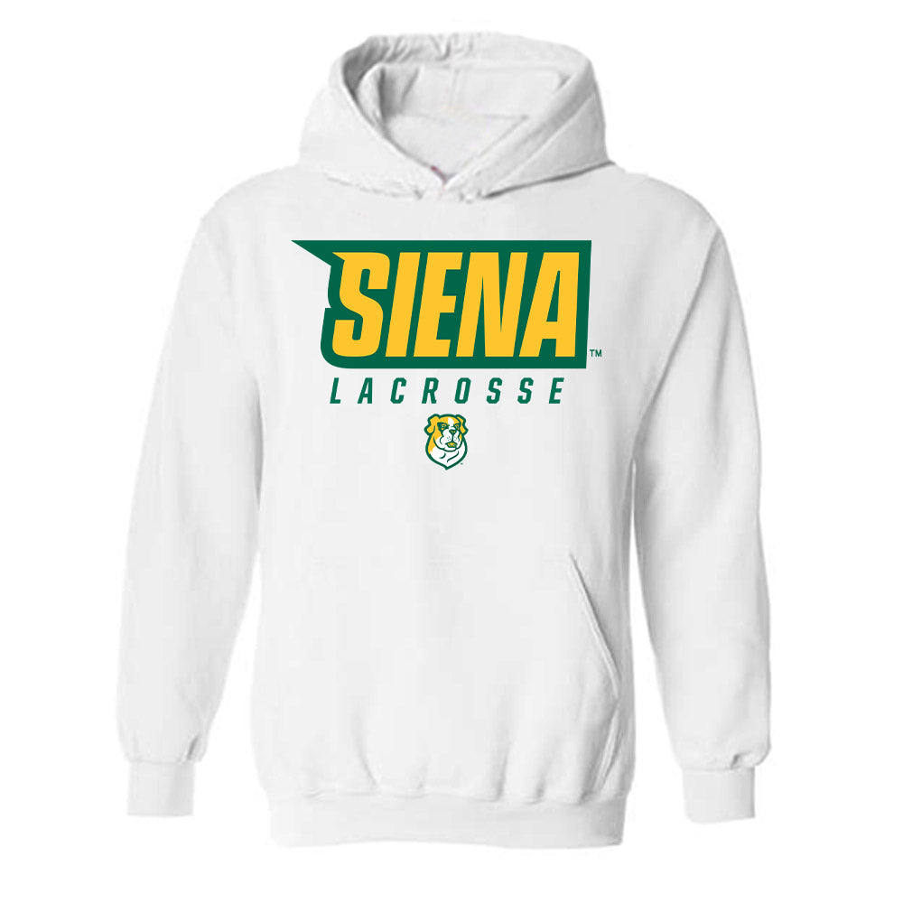 Siena - NCAA Men's Lacrosse : Ethan Eckert - Hooded Sweatshirt Classic Shersey