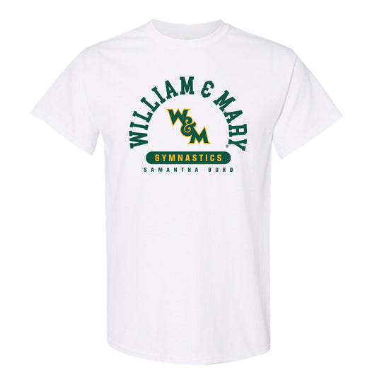 William & Mary - NCAA Women's Gymnastics : Samantha Burd - White Classic Fashion Shersey Short Sleeve T-Shirt