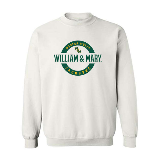 William & Mary - NCAA Women's Lacrosse : Maresa Moyer - White Classic Fashion Shersey Sweatshirt