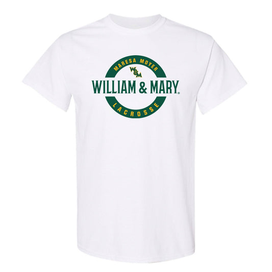 William & Mary - NCAA Women's Lacrosse : Maresa Moyer - White Classic Fashion Shersey Short Sleeve T-Shirt