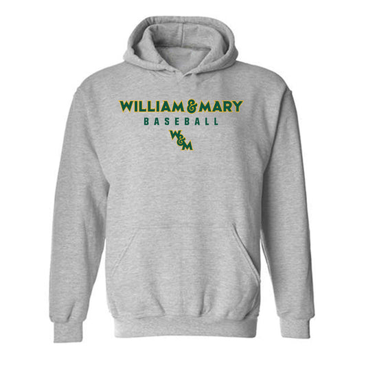 William & Mary - NCAA Baseball : Zachary Potts -  Sport Grey Classic Hooded Sweatshirt