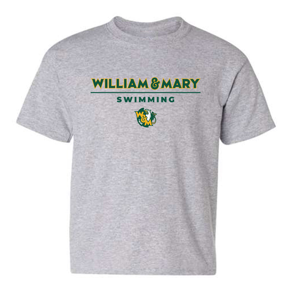 William & Mary - NCAA Men's Swimming & Diving : Logan McDonald - Sport Grey Classic Youth T-Shirt