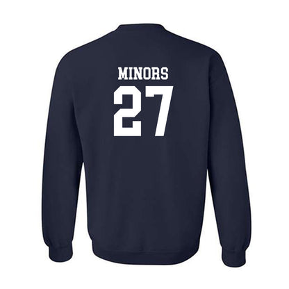 SMU - NCAA Football : Zane Minors - Navy Classic Shersey Sweatshirt