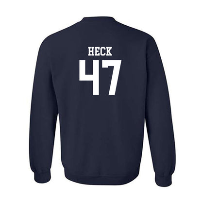 SMU - NCAA Football : Nic Heck - Navy Classic Shersey Sweatshirt