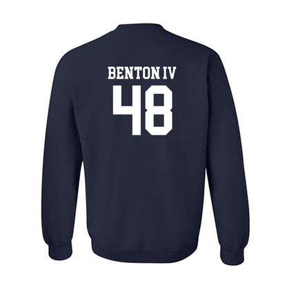 SMU - NCAA Football : Will Benton IV - Navy Classic Shersey Sweatshirt