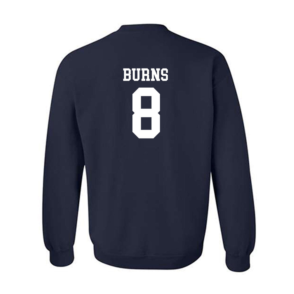 SMU - NCAA Football : JaQwondis Burns - Navy Classic Shersey Sweatshirt