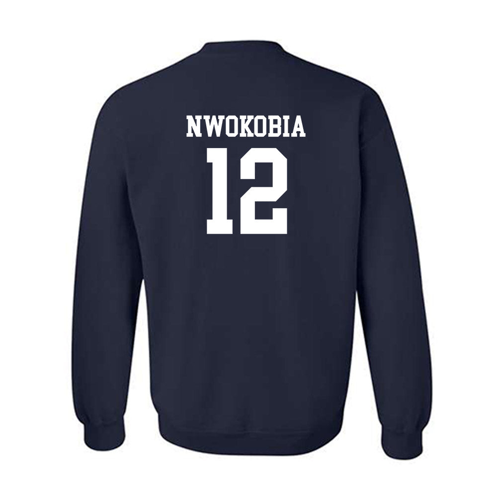 SMU - NCAA Football : Isaiah Nwokobia - Navy Classic Shersey Sweatshirt