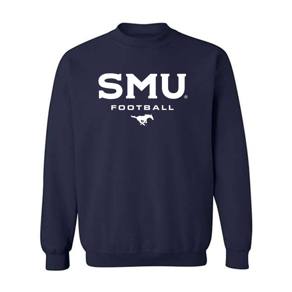 SMU - NCAA Football : Will Benton IV - Navy Classic Shersey Sweatshirt