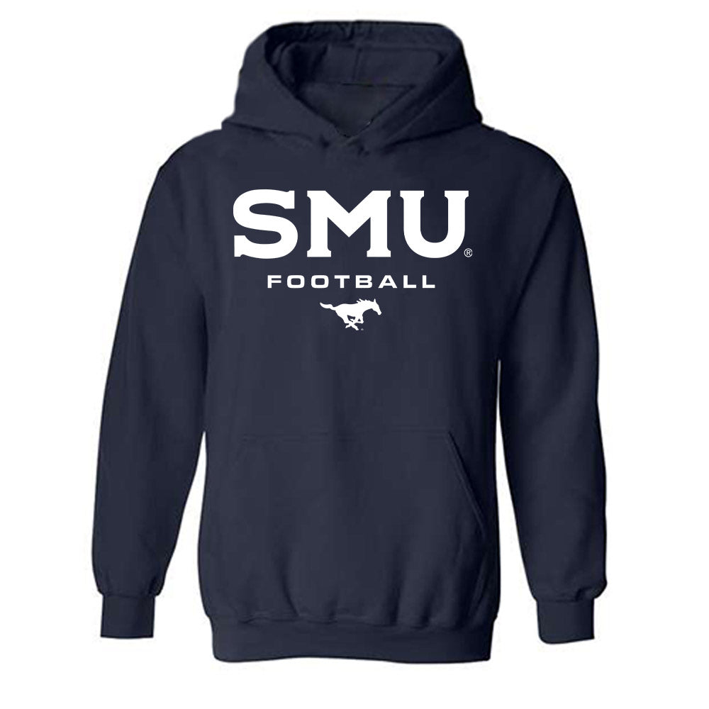 SMU - NCAA Football : Isaiah Nwokobia - Navy Classic Shersey Hooded Sweatshirt