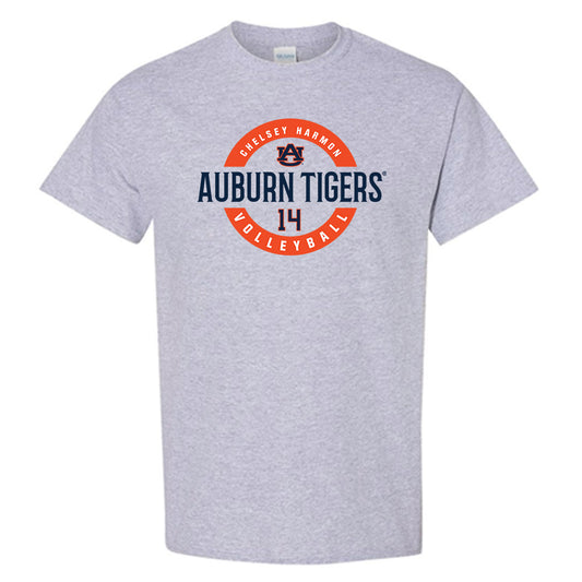 Auburn - NCAA Women's Volleyball : Chelsey Harmon - Grey Classic Fashion Shersey Short Sleeve T-Shirt