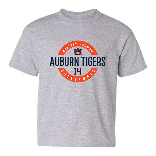 Auburn - NCAA Women's Volleyball : Chelsey Harmon - Grey Classic Fashion Shersey Youth T-Shirt