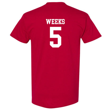 Arkansas - NCAA Women's Volleyball : Kylie Weeks - Cardinal Classic Shersey Short Sleeve T-Shirt