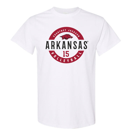 Arkansas - NCAA Women's Volleyball : Courtney Jackson - Classic Fashion Shersey Short Sleeve T-Shirt
