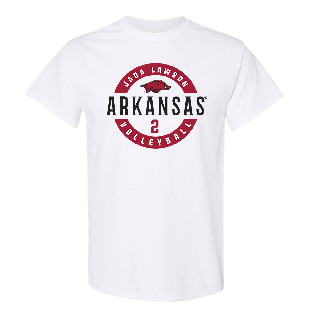 Arkansas - NCAA Women's Volleyball : Jada Lawson - Classic Fashion Shersey Short Sleeve T-Shirt