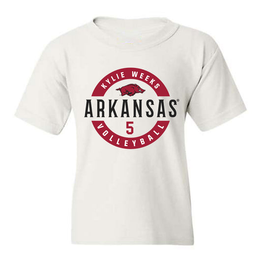Arkansas - NCAA Women's Volleyball : Kylie Weeks - Classic Fashion Shersey Youth T-Shirt