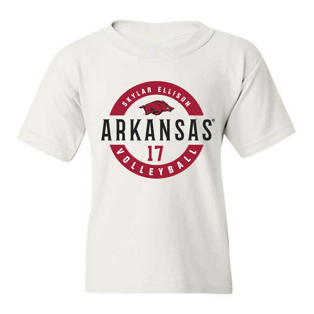 Arkansas - NCAA Women's Volleyball : Skylar Ellison - Classic Fashion Shersey Youth T-Shirt