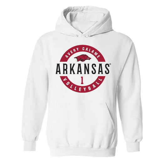 Arkansas - NCAA Women's Volleyball : Avery Calame - Classic Fashion Shersey Hooded Sweatshirt