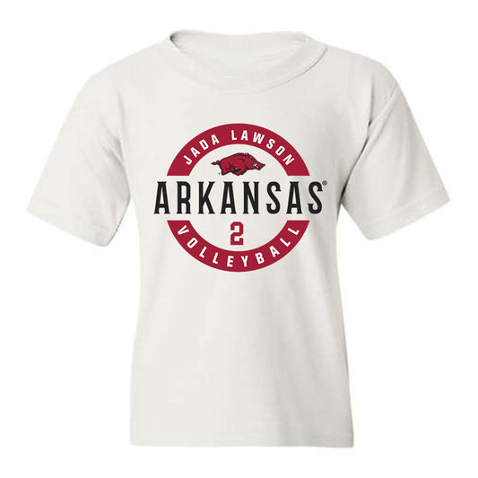 Arkansas - NCAA Women's Volleyball : Jada Lawson - Classic Fashion Shersey Youth T-Shirt