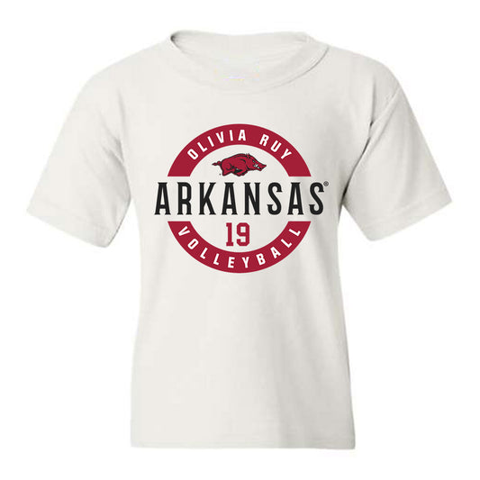 Arkansas - NCAA Women's Volleyball : Olivia Ruy - Classic Fashion Shersey Youth T-Shirt
