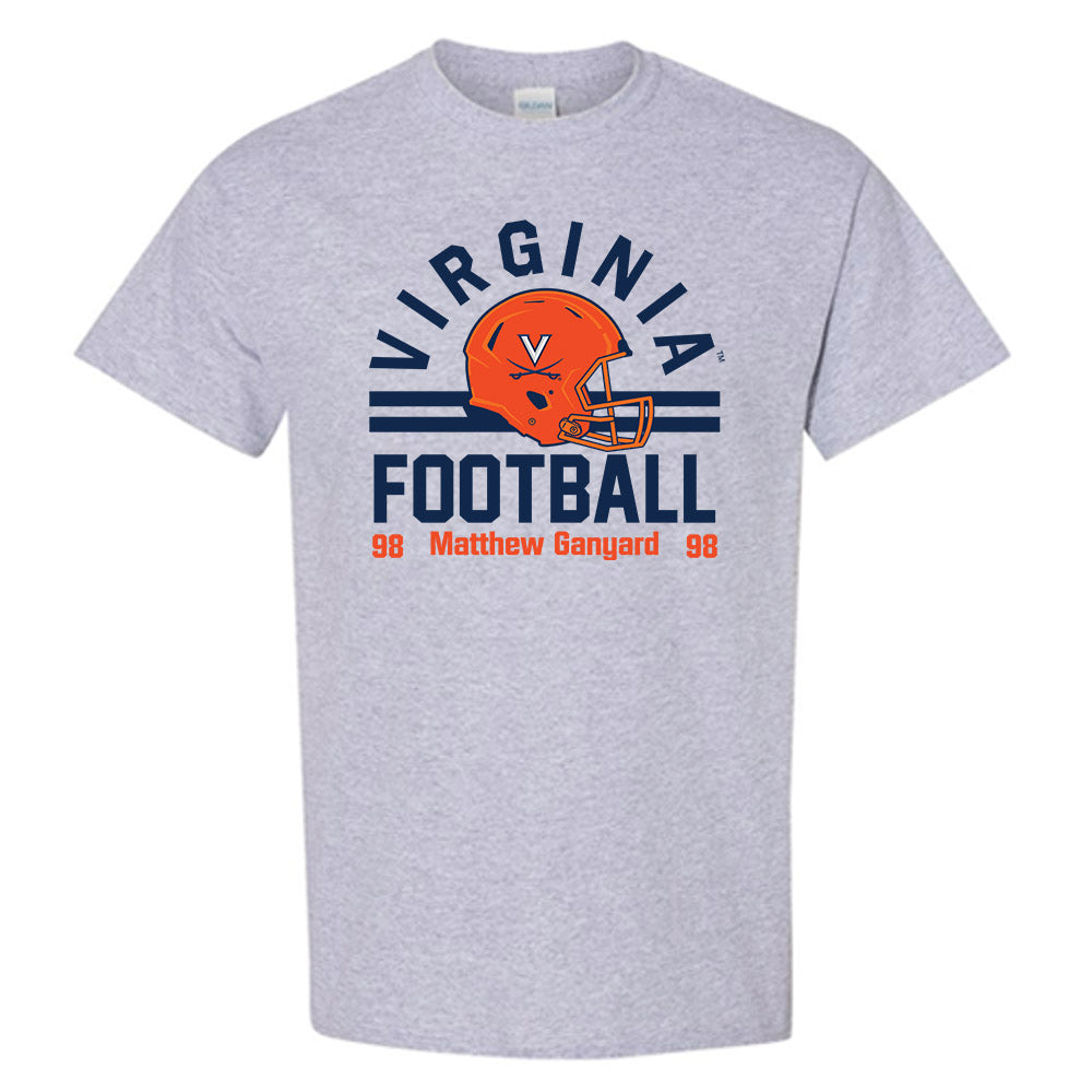 Virginia - NCAA Football : Matthew Ganyard - Grey Classic Fashion Shersey Short Sleeve T-Shirt