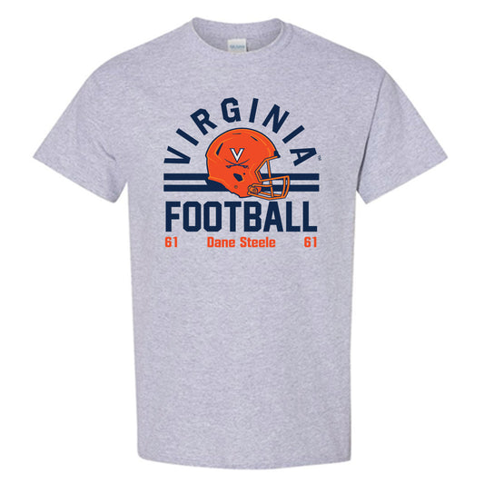 Virginia - NCAA Football : Dane Steele - Grey Classic Fashion Shersey Short Sleeve T-Shirt