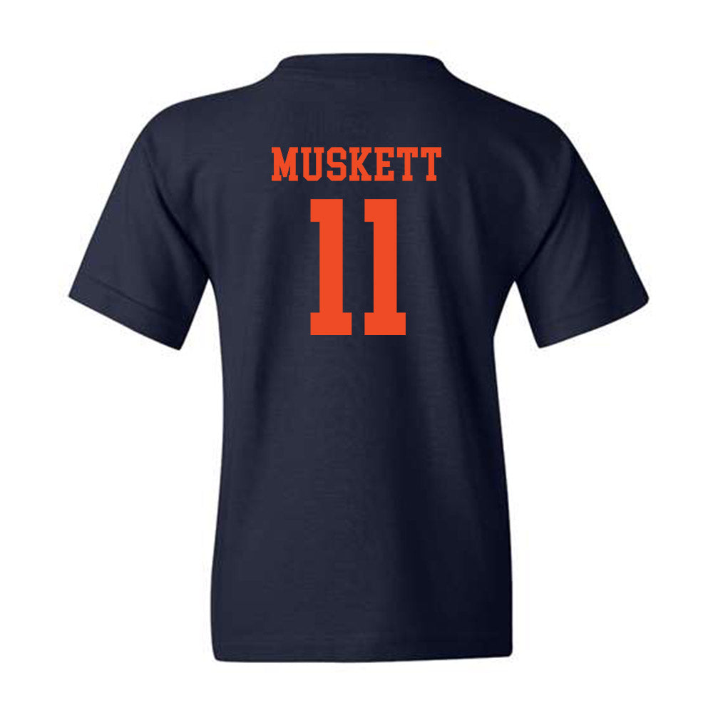 Virginia - NCAA Football : Tony Muskett - Navy Classic Shersey Youth T-Shirt