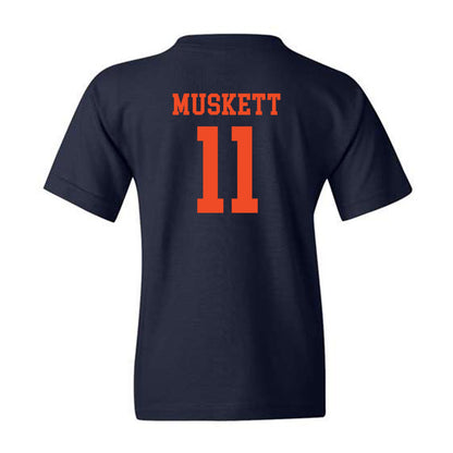 Virginia - NCAA Football : Tony Muskett - Navy Classic Shersey Youth T-Shirt